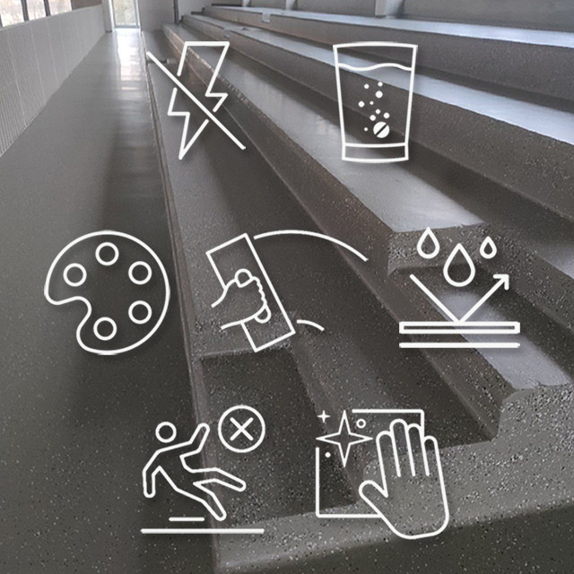 Karakteristike epoksi podova, fotografija sa ikonama