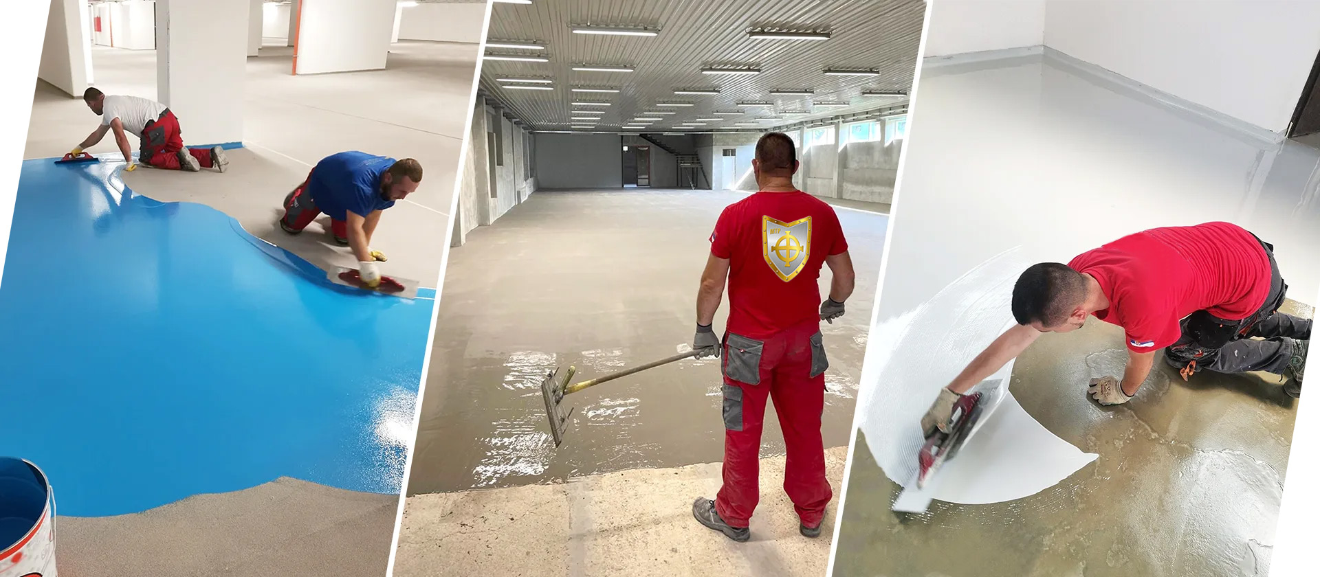 Protivklizni i glatki epoksidni podovi, fotografije instalacije