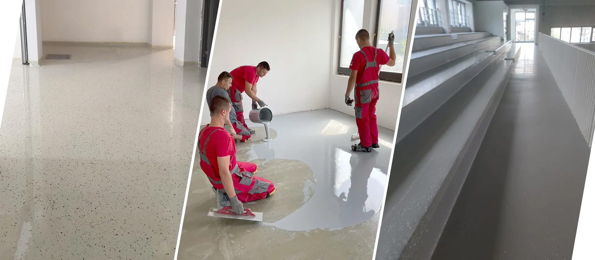 Poliuretanski industrijski podovi, fotografije ugradnje i izvršenih radova.